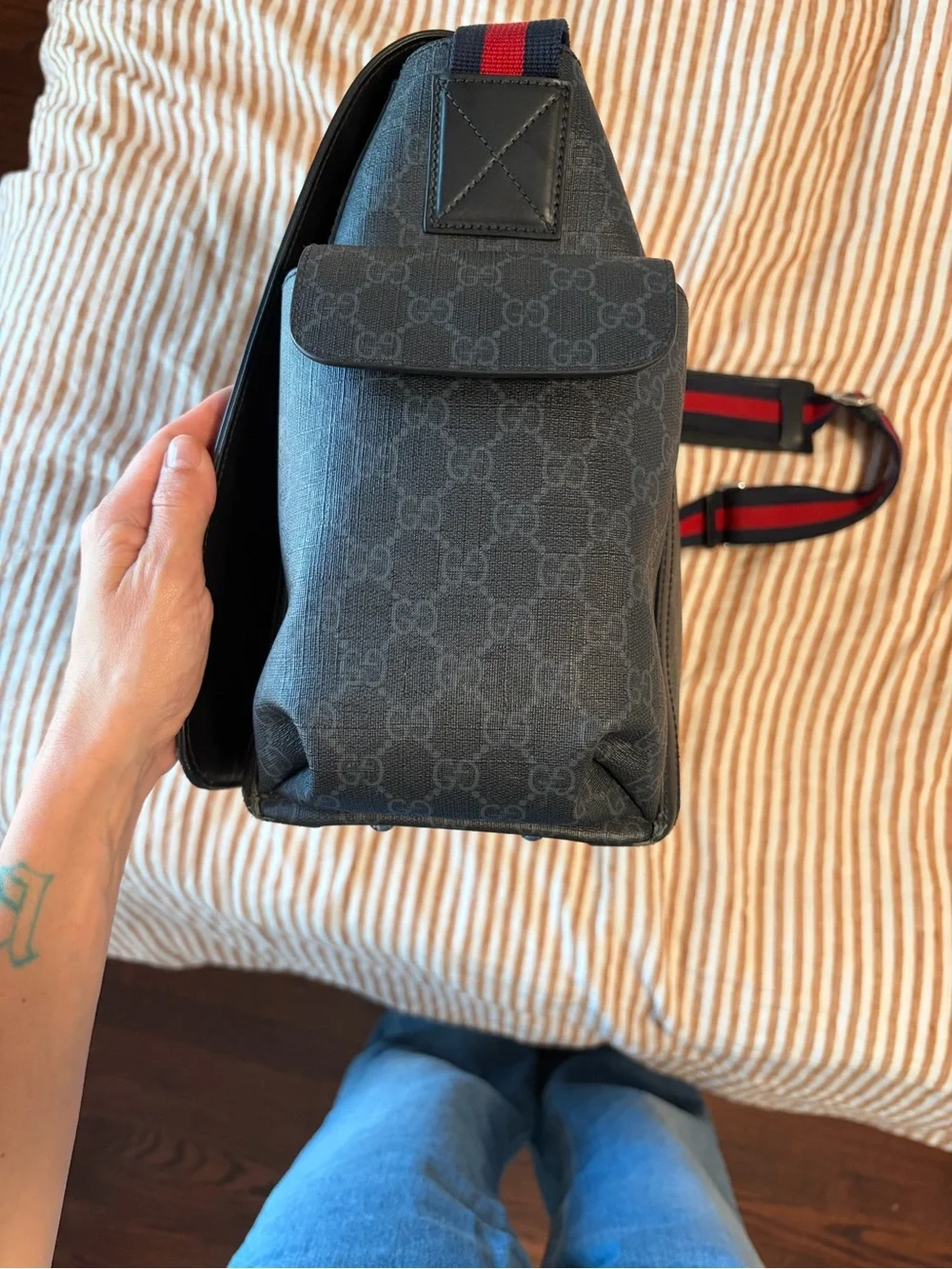 Gucci GG Supreme Diaper Bag